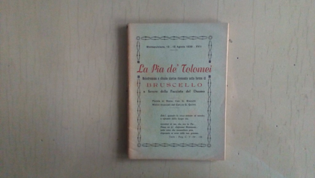 Opera/ La Pia de' Tolomei 