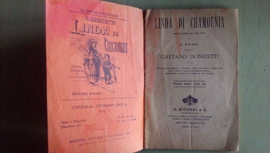 Opera/ Linda di Chamounix 