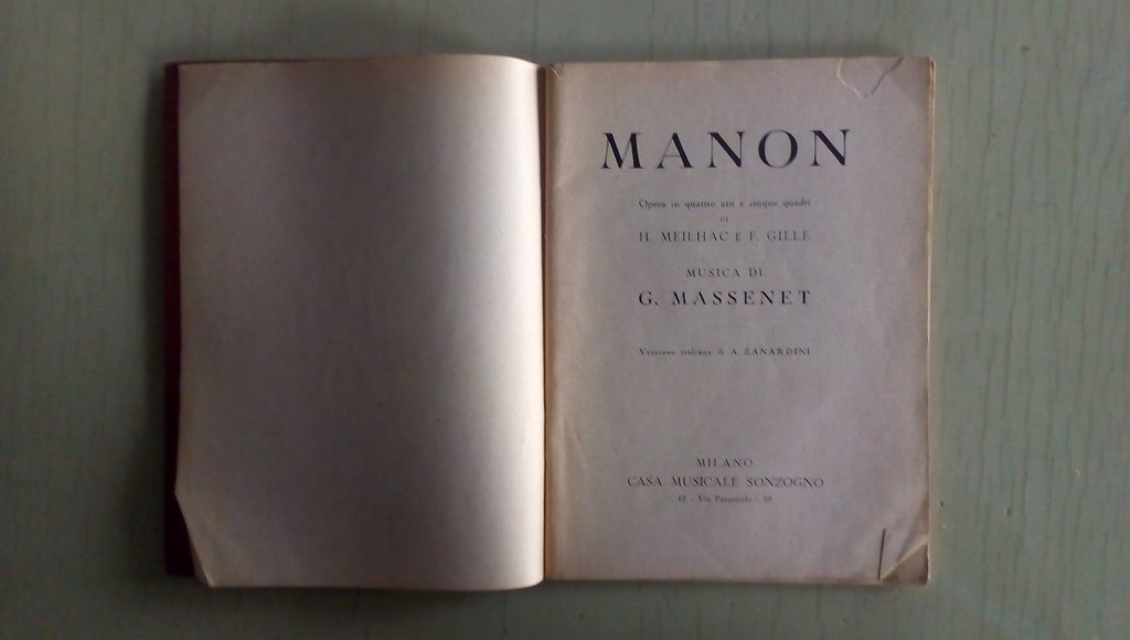 Opera/ MANON 