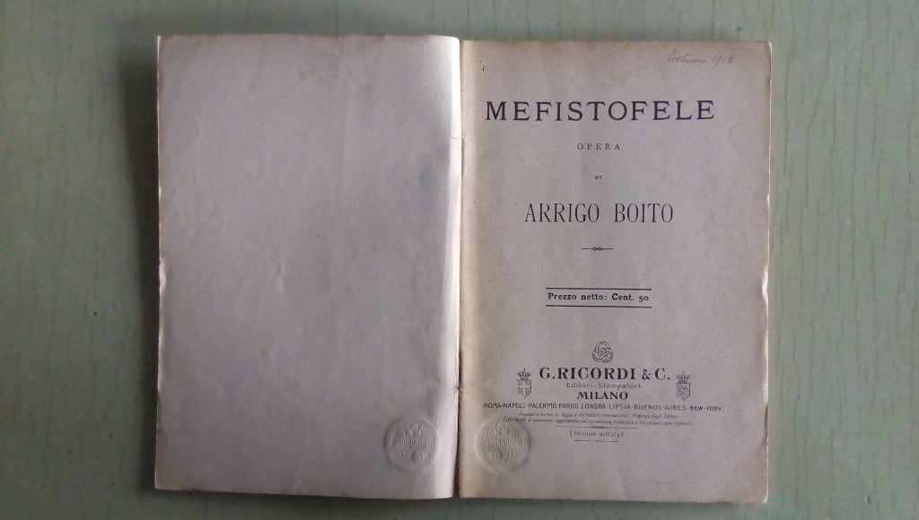 Opera/ MEFISTOFELE 