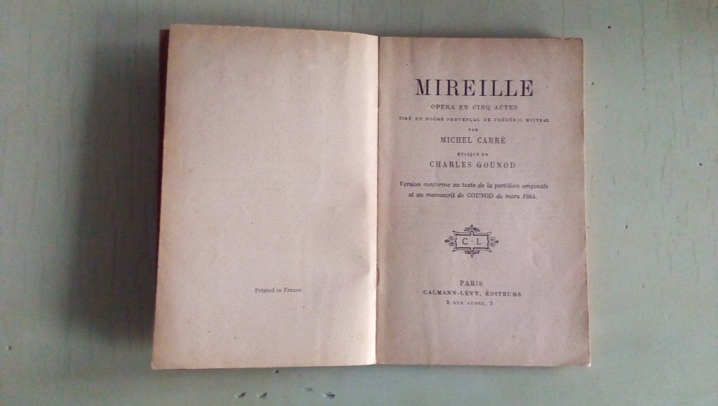 Opera/ MIREILLE 