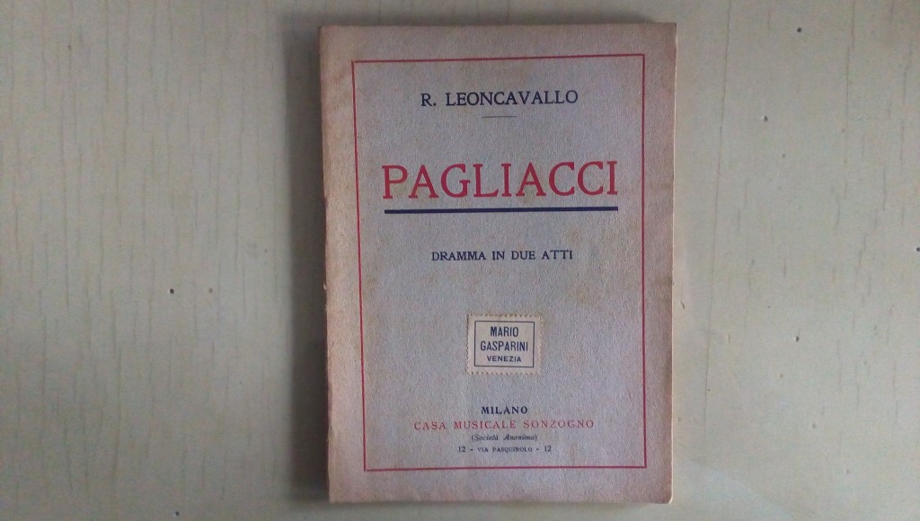 Opera/ PAGLIACCI 