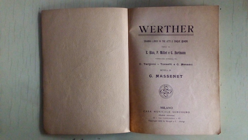 Opera/ WERTHER