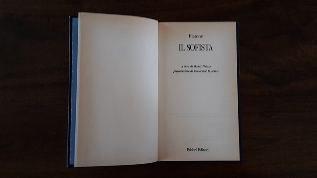 Platone il sofista i classici del pensiero - Fabbri editori