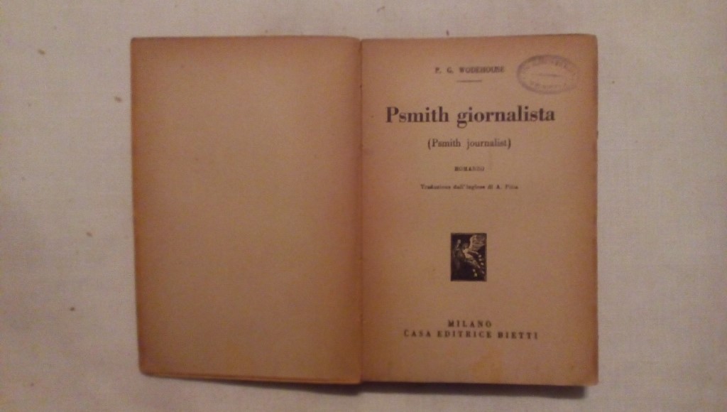 Psmith giornalista romanzo umoristico inglese - P. G. Wodehouse 1933