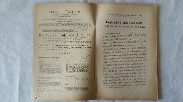 Rivista del collegio araldico. (rivista araldica) vintage aprile 1938