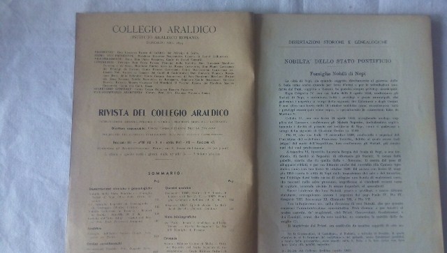 Rivista del collegio araldico. (rivista araldica) vintage aprile 1943