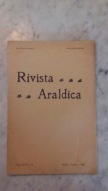 Rivista del collegio araldico. (rivista araldica) vintage aprile 1948
