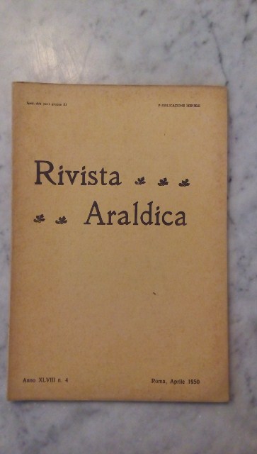 Rivista del collegio araldico. (rivista araldica) vintage aprile 1950