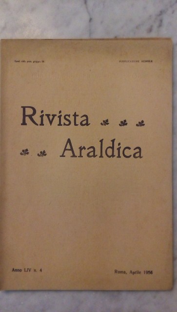 Rivista del collegio araldico. (rivista araldica) vintage aprile 1956