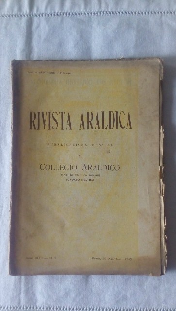 Rivista del collegio araldico. (rivista araldica) vintage dicembre 1945