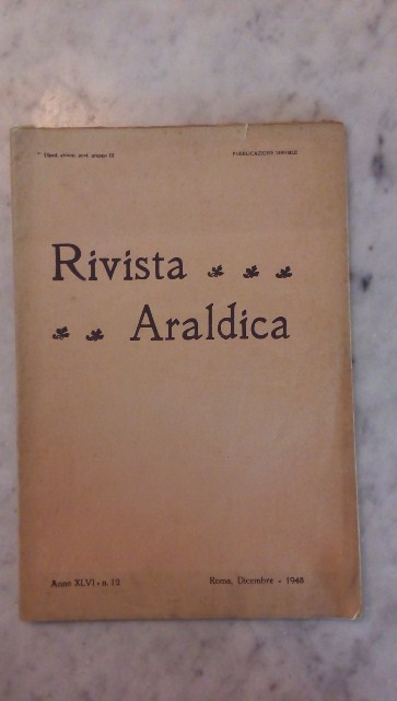 Rivista del collegio araldico. (rivista araldica) vintage dicembre 1948