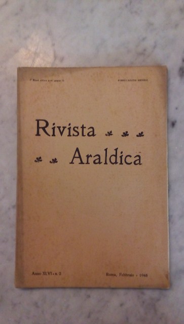 Rivista del collegio araldico. (rivista araldica) vintage febbraio 1948