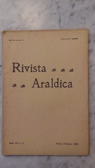 Rivista del collegio araldico. (rivista araldica) vintage febbraio 1956