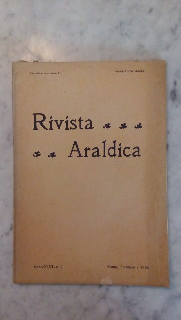 Rivista del collegio araldico. (rivista araldica) vintage gennaio 1948