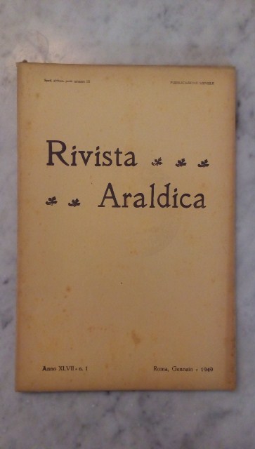 Rivista del collegio araldico. (rivista araldica) vintage gennaio 1949