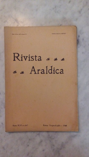 Rivista del collegio araldico. (rivista araldica) vintage giugno-luglio 1948