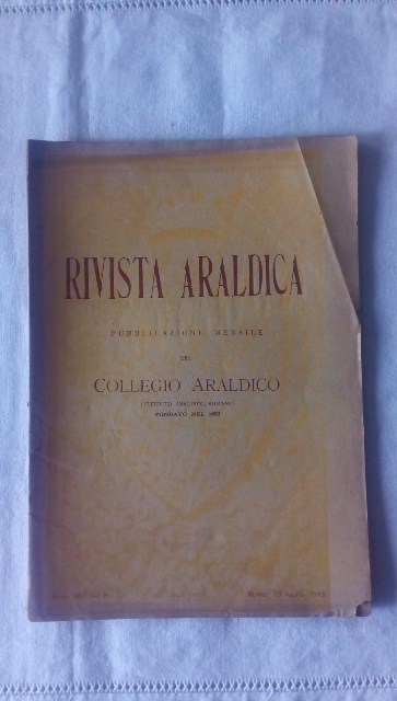 Rivista del collegio araldico. (rivista araldica) vintage luglio 1943