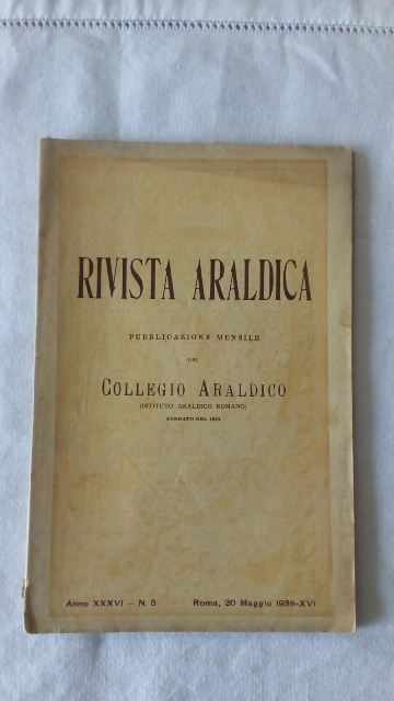 Rivista del collegio araldico. (rivista araldica) vintage maggio 1938