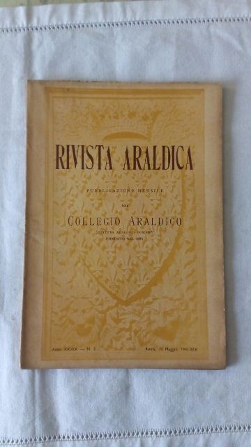 Rivista del collegio araldico. (rivista araldica) vintage maggio 1941