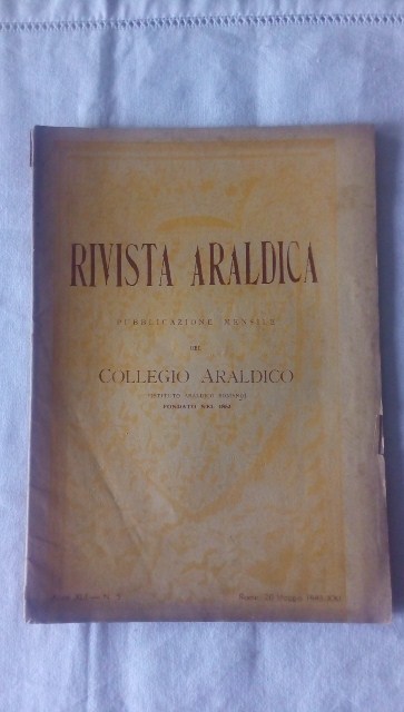 Rivista del collegio araldico. (rivista araldica) vintage maggio 1943