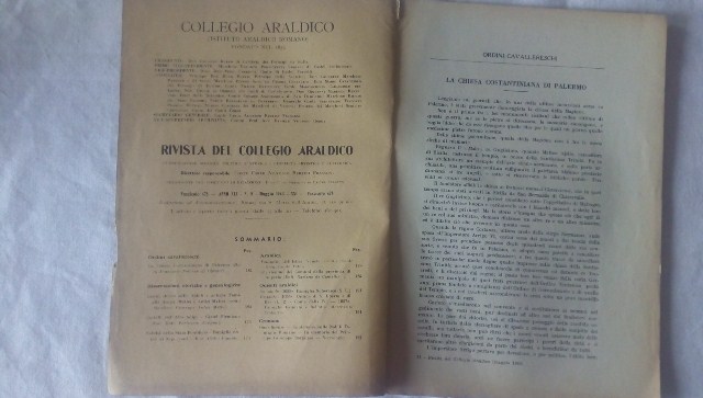 Rivista del collegio araldico. (rivista araldica) vintage maggio 1943