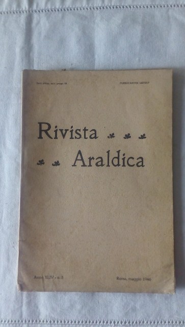 Rivista del collegio araldico. (rivista araldica) vintage maggio 1946