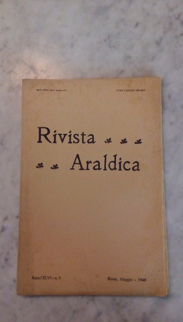 Rivista del collegio araldico. (rivista araldica) vintage maggio 1948