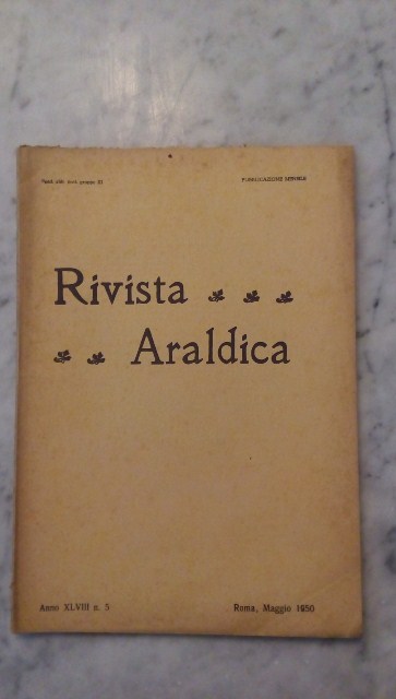 Rivista del collegio araldico. (rivista araldica) vintage maggio 1950