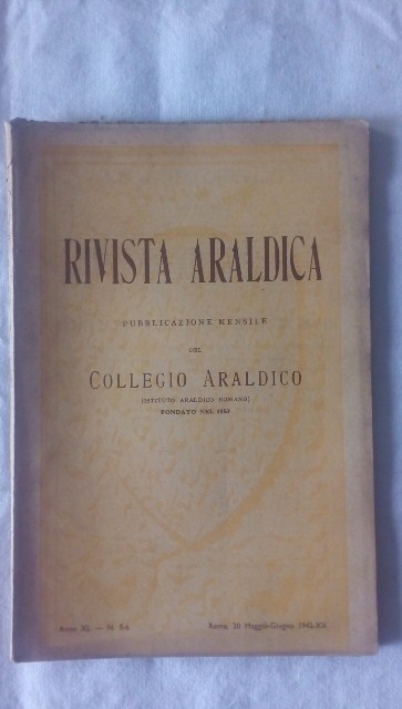 Rivista del collegio araldico. (rivista araldica) vintage maggio e giugno 1942