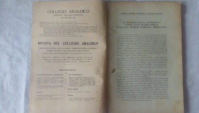 Rivista del collegio araldico. (rivista araldica) vintage maggio e giugno 1942