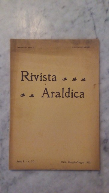 Rivista del collegio araldico. (rivista araldica) vintage maggio-giugno 1952