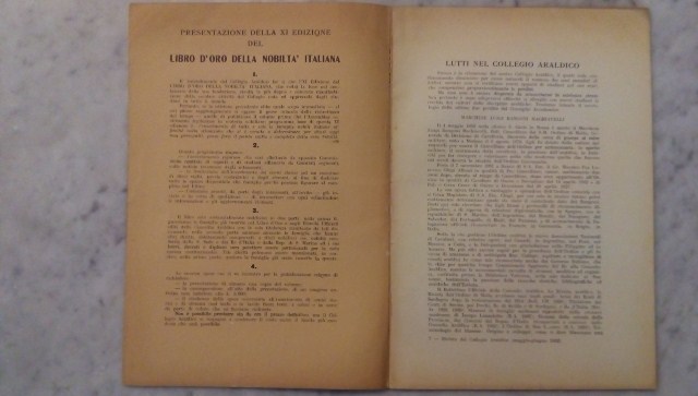 Rivista del collegio araldico. (rivista araldica) vintage maggio-giugno 1952