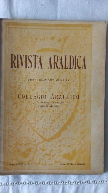 Rivista del collegio araldico. (rivista araldica) vintage marzo 1941