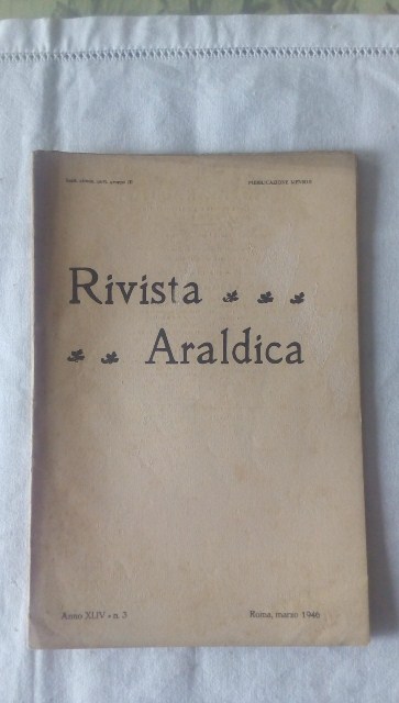 Rivista del collegio araldico. (rivista araldica) vintage marzo 1946