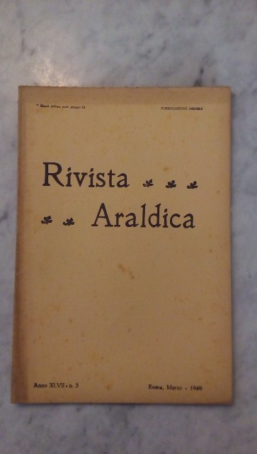 Rivista del collegio araldico. (rivista araldica) vintage marzo 1949
