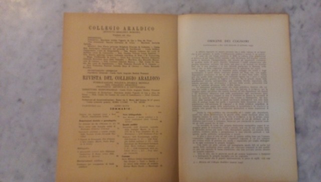 Rivista del collegio araldico. (rivista araldica) vintage marzo 1949