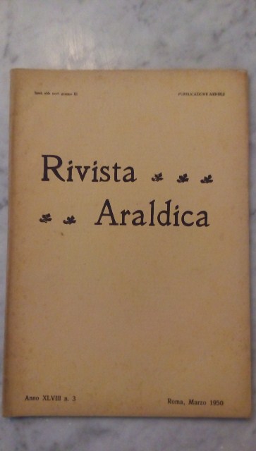 Rivista del collegio araldico. (rivista araldica) vintage marzo 1950 