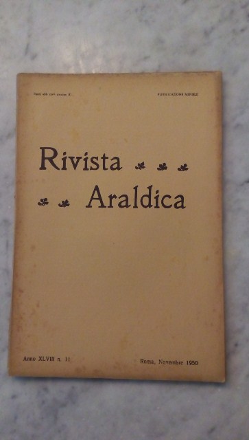 Rivista del collegio araldico. (rivista araldica) vintage novembre 1950 