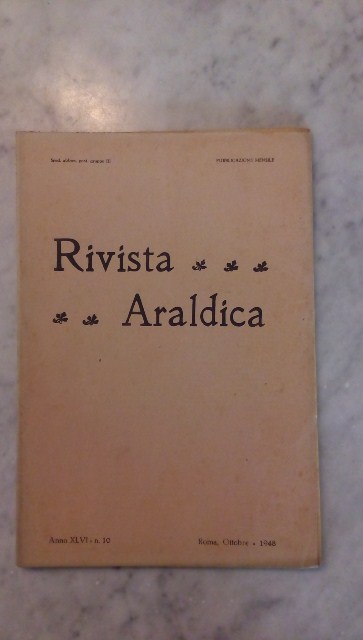 Rivista del collegio araldico. (rivista araldica) vintage ottobre 1948