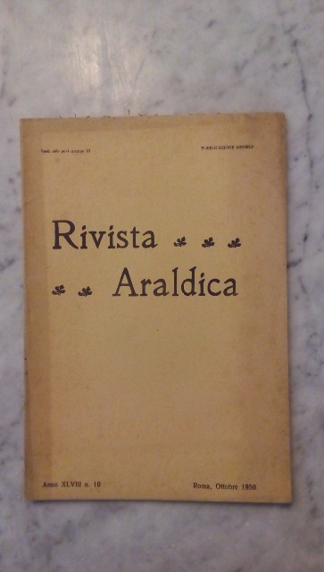 Rivista del collegio araldico. (rivista araldica) vintage ottobre 1950