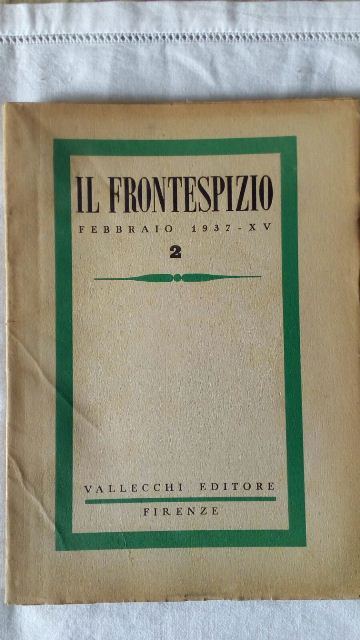Rivista. il frontespizio. febbraio 1937