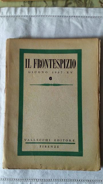 Rivista. il frontespizio. giugno 1937