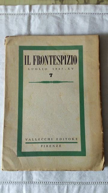 Rivista. il frontespizio. luglio 1937