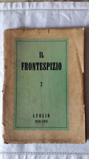 Rivista. il frontespizio. luglio 1939