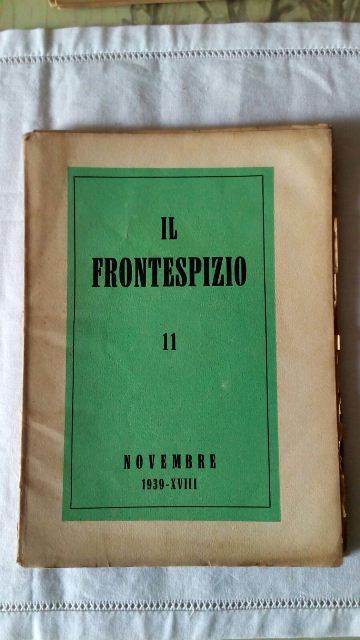 Rivista. il frontespizio. novembre 1939
