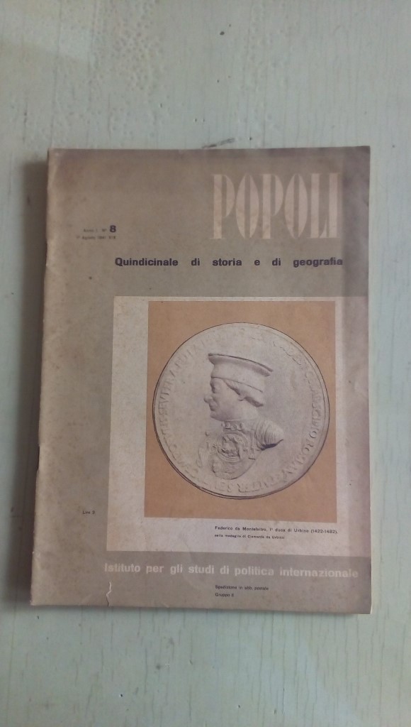 rivista/ POPOLI anno 1 n 8