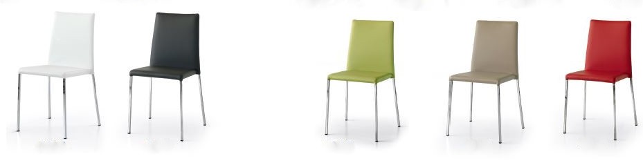 Sedia 617 disponibile bianca nera verde beige rossa