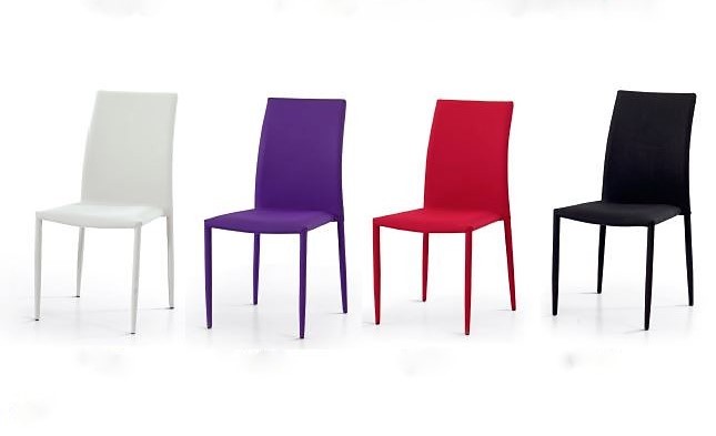 Sedia 622 disponibile bianca nera viola rossa