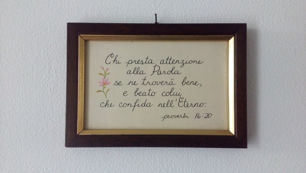 Stampa con proverbio 16x11h